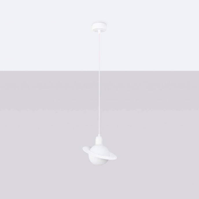 Pendellampa HYPERION 1 vit + 1x LED-lampa G9 4000K kall 4,5W 460lm