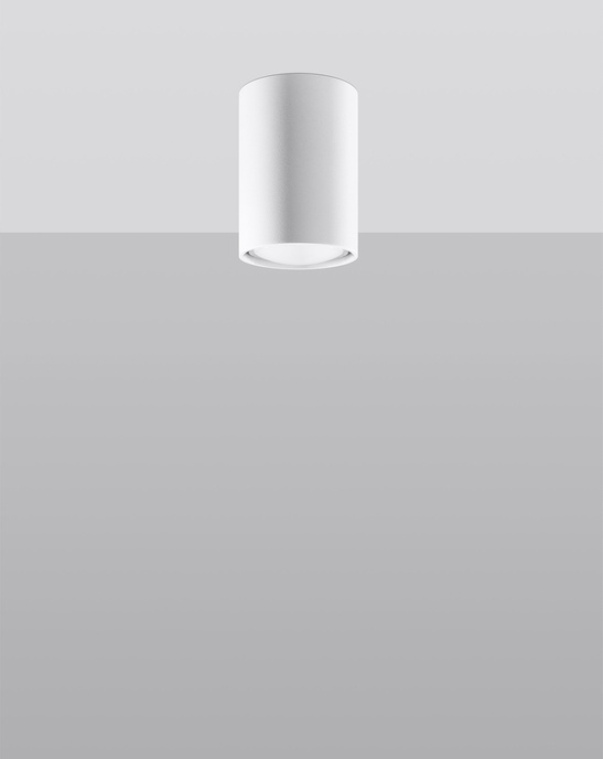 Plafond LAGOS 10 vit +1x LED-lampa GU-10 4000K kall 7W 630lm