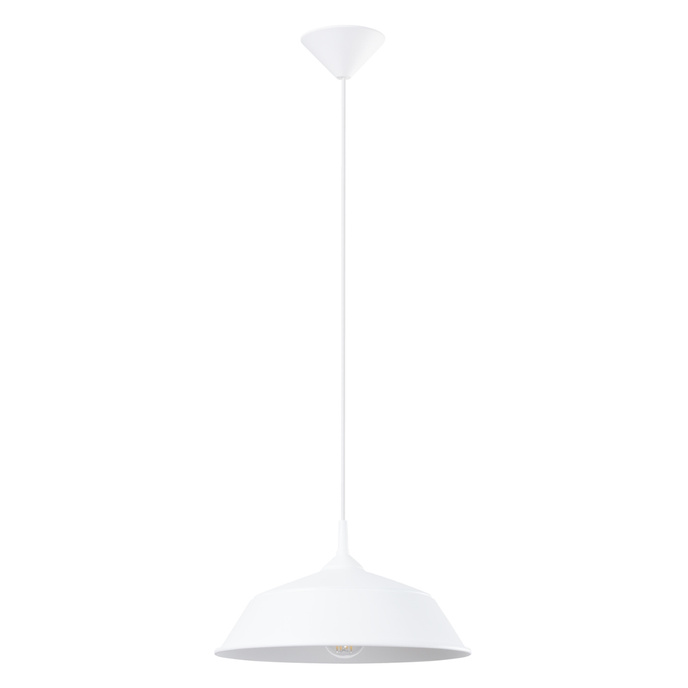 FRIKA taklampa vit + 1x LED-lampa E27 4000K Kall 7,5W 690lm