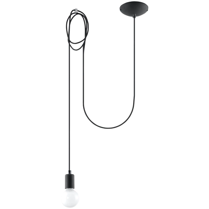 EDISON 1 LONG taklampa svart