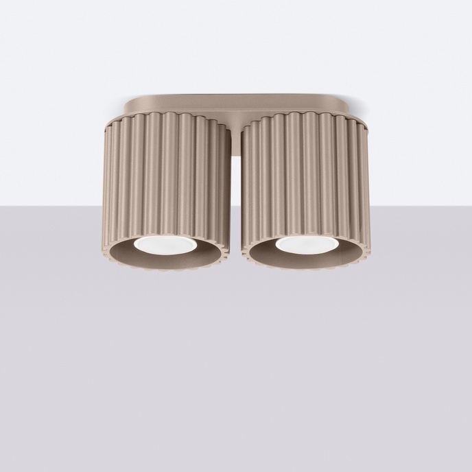 Taklampa AURA 2 taupe GU10