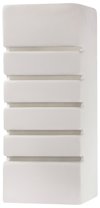 Keramisk vägglampa SAMIR vit + 1x LED-lampa E27 4000K Cold 7,5W 650lm