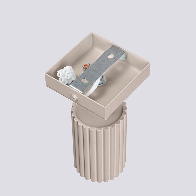 Vägglampa KARBON taupe