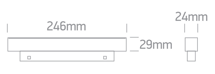 LYST 246 svart LED 3000K 12W 960lm