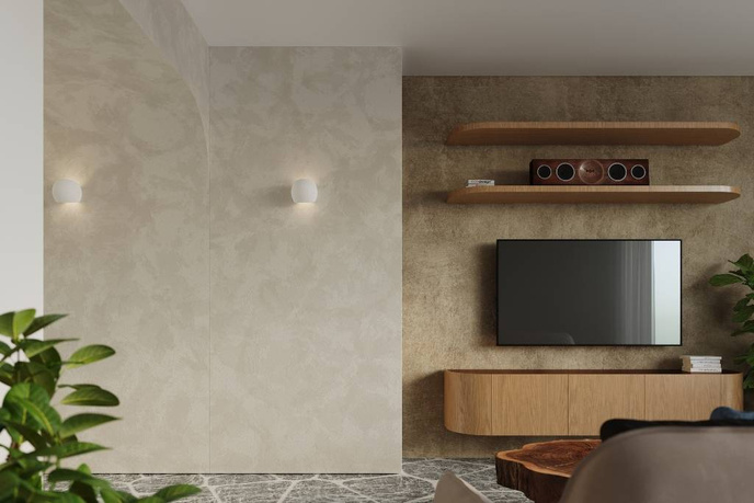 Keramisk vägglampa GLOBE vit + 1x LED-lampa E27 4000K Kall 7,5W 650lm