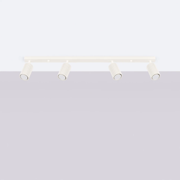 Taklampa KARBON 4L beige