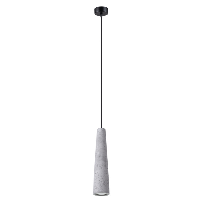 ELECTRA taklampa i betong + 1x LED-lampa GU-10 3000K varm 7W 510lm