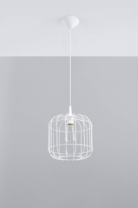 CELTA taklampa vit + 1x LED-lampa E27 4000K Cold 7,5W 650lm