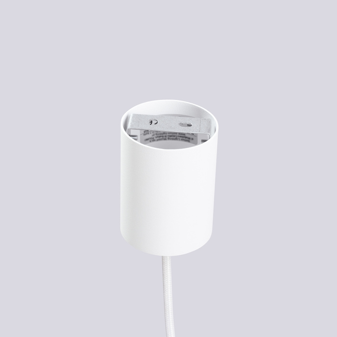 HALO 1 taklampa vit + 1X LED-lampa G9 3000K varm 4,5W 450lm