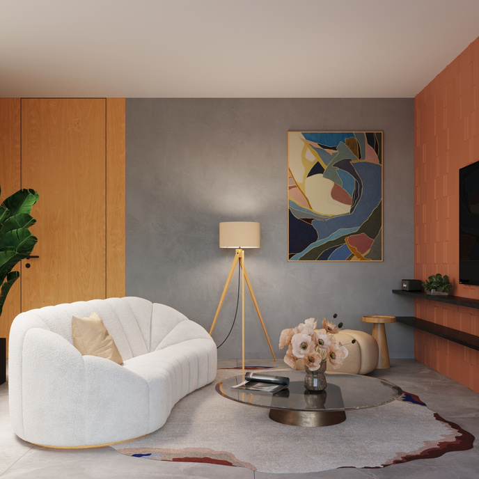 Golvlampa NATT beige