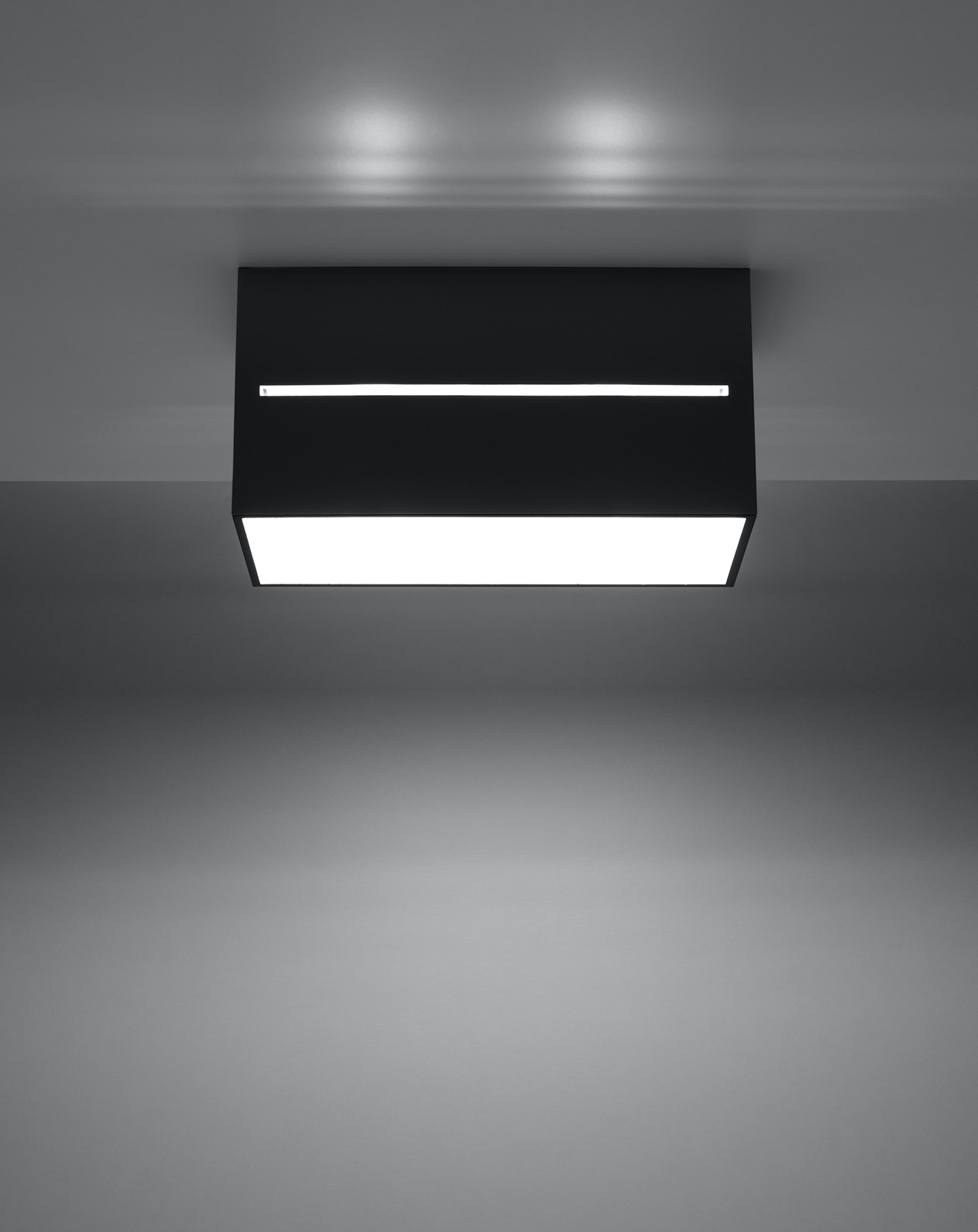 Plafond LOBO MAXI svart + 2x LED-lampa G9 3000K varm 4,5W 510lm