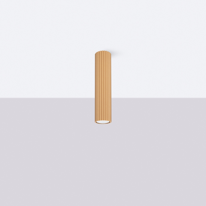 Plafond KARBON 30 guld + 1x LED-lampa GU-10 4000K Cold 7W 530lm