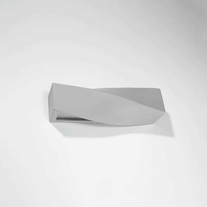 Keramisk vägglampa SIGMA grå