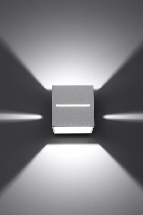 Vägglampa LOBO vit + 1x LED-glödlampa G9 4000K kall 4,5W 530lm