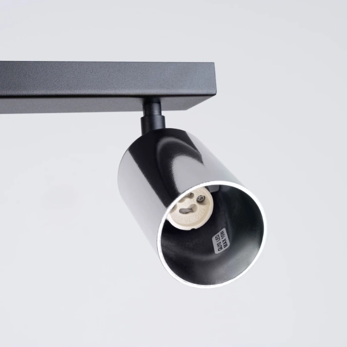 Plafond WINX 6L svart/krom