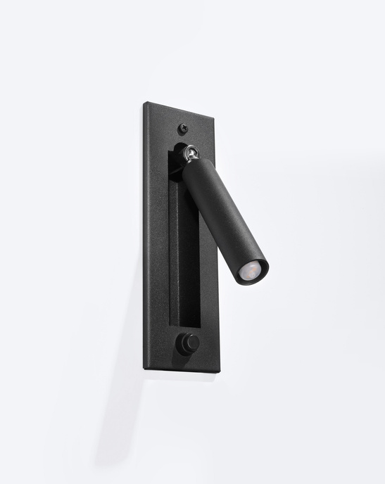 Vägglampa ENIF svart + 1x LED-lampa G9 3000K varm 4,5W 510lm