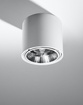 Plafond TIUBE vit + 1x LED-lampa GU10 AR111 4000K COLD 10W 850lm