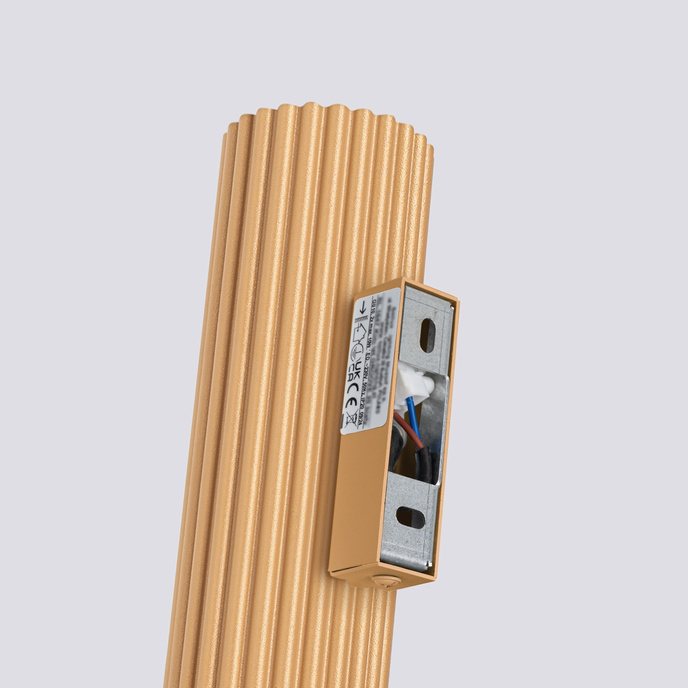 Vägglampa KARBON 30 guld + 2x LED-lampa GU-10 3000K varm 7W 510lm