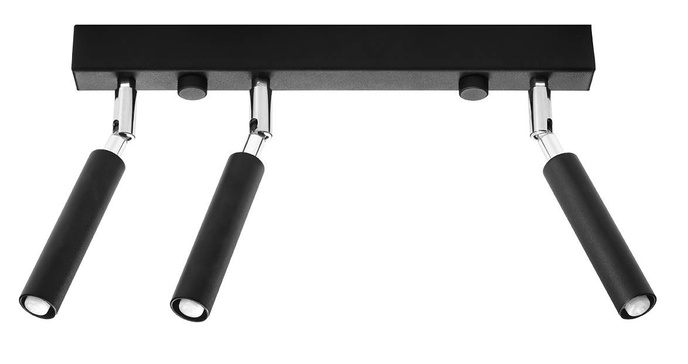 Plafond EYETECH 3 svart + 3x LED-lampa G9 3000K varm 4,5W 510lm
