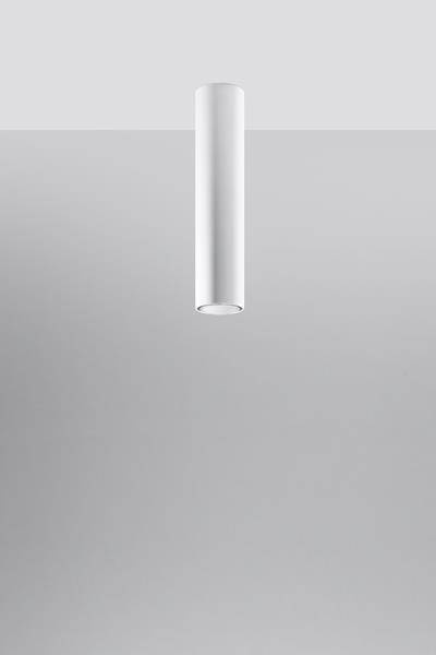 Plafond LAGOS 40 vit + 1x LED-lampa GU-10 3000K varm 7W 620lm