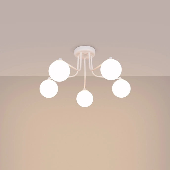 Ljuskrona ASTRAL 5 vit