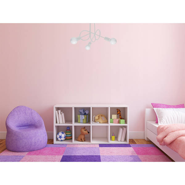 Ljuskrona SUPEŁ 3 vit + 3x LED-lampa E27 3000K varm 7,5W 620lm