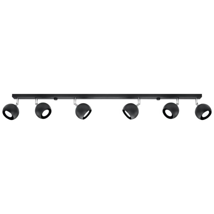 Taklampa OCULARE 6L svart