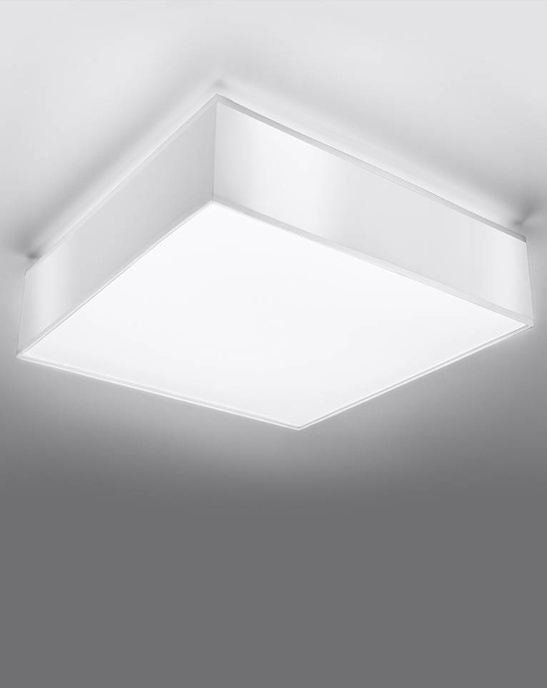 Takplafond HORUS 55 WHITE + 4x LED-lampa E27 3000K Varm 7,5W 620lm