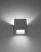 Vägglampa LEO betong + 1x LED-lampa E27 4000K Cold 7,5W 650lm