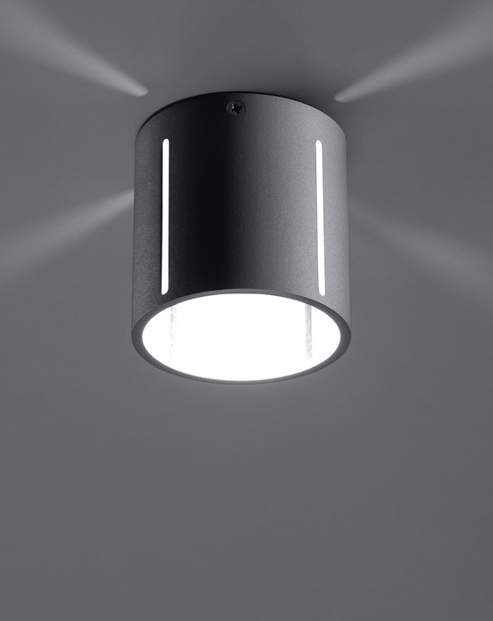 Plafond INEZ grå + 1x LED-lampa G9 4000K kall 4,5W 530lm