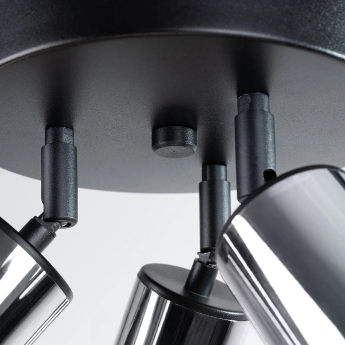 Taklampa WINX 3P svart/krom