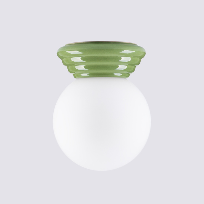 Taklampa ZORI grön IP44