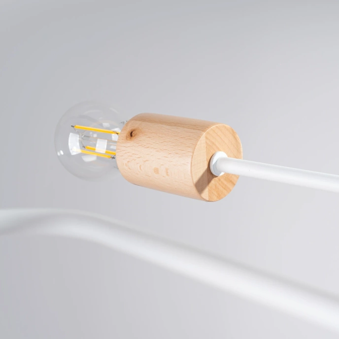 Ljuskrona TIMBO 8 vit