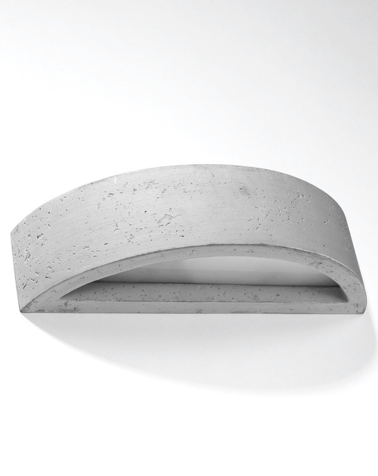 Vägglampa ATENA betong + 1x LED-lampa E27 4000K Cold 7,5W 650lm