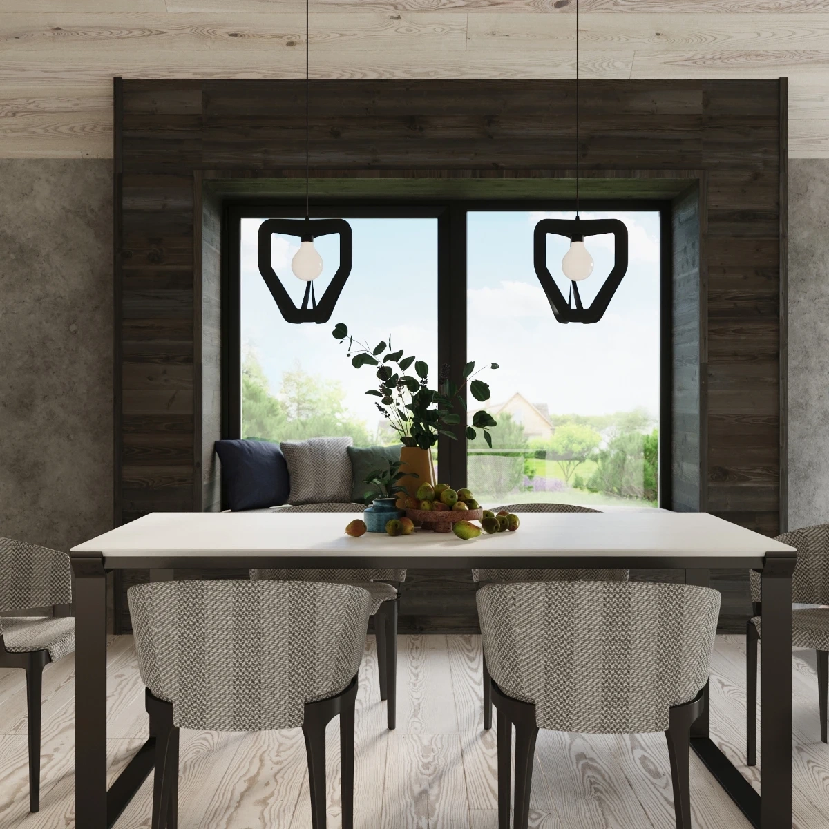 Pendel lampa TRES svart