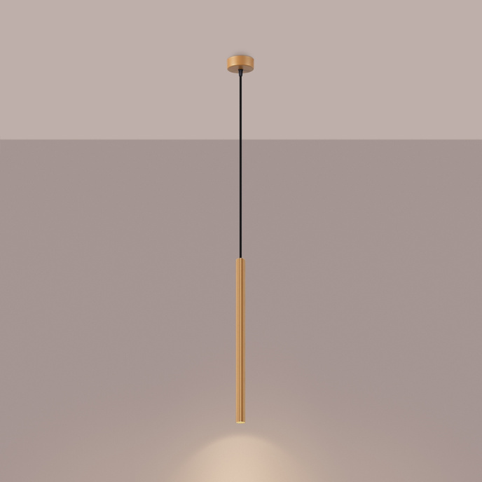 ARCHE 1 pendellampa i guld + 1x G9 LED-lampa 3000K varm 4,5W 450lm