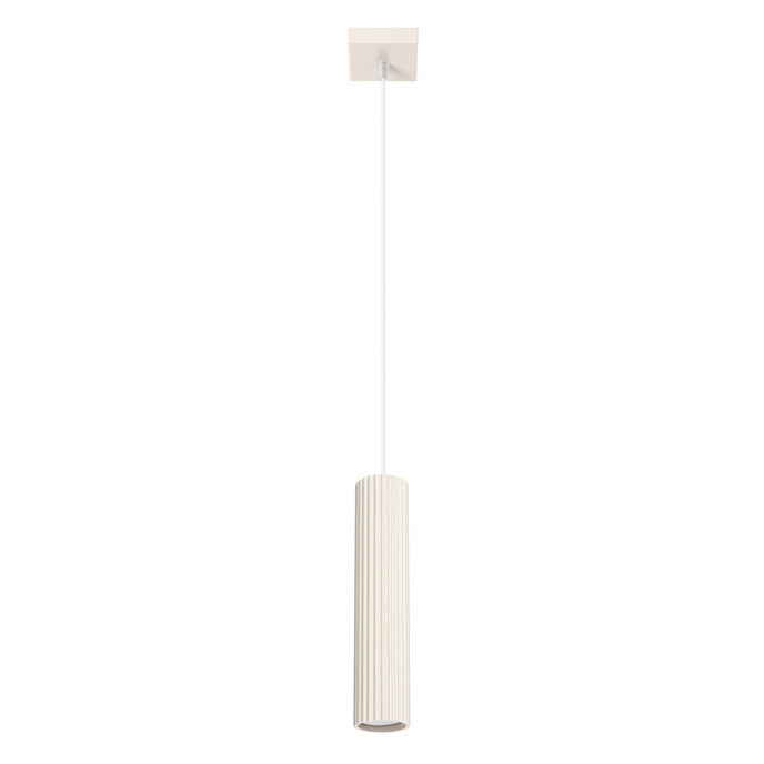Pendellampa KARBON 1 beige + 1x LED-lampa GU-10 4000K Cold 7W 530lm