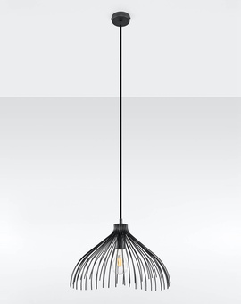 UMB taklampa svart + 1x LED-lampa E27 3000K varm 7,5W 620lm