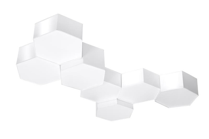 Plafond SUNDE 15 vit + 2x LED-lampa E27 4000K kall 7,5W 650lm