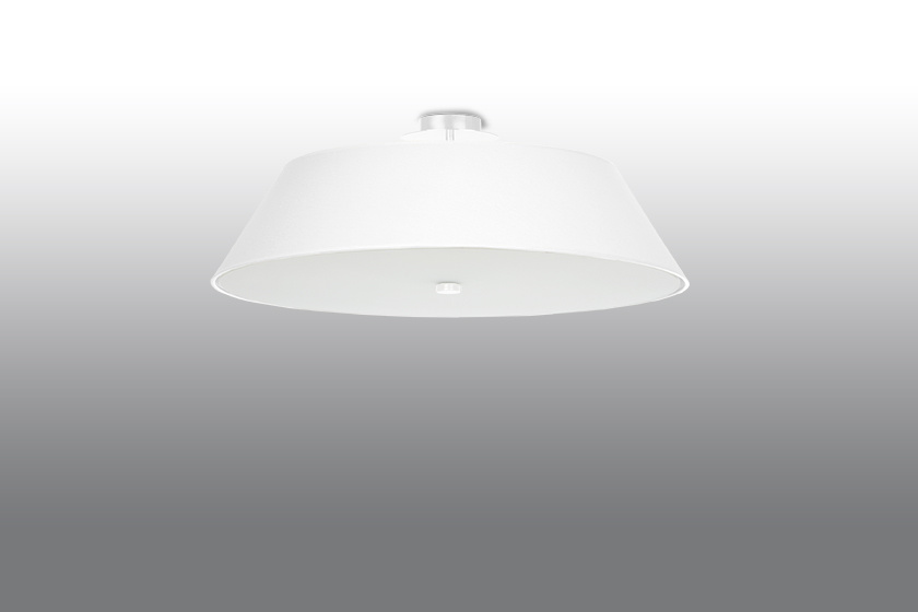 Plafond VEGA 60 vit + 5x LED-lampa E27 3000K varm 7,5W 620lm
