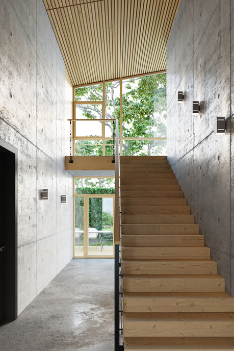 Vägglampa BLOCCO grå + 1x LED-lampa G9 4000K kall 4,5W 530lm