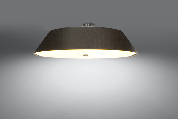 Plafond VEGA 70 svart + 5x LED-lampa E27 4000K Kall 7,5W 650lm