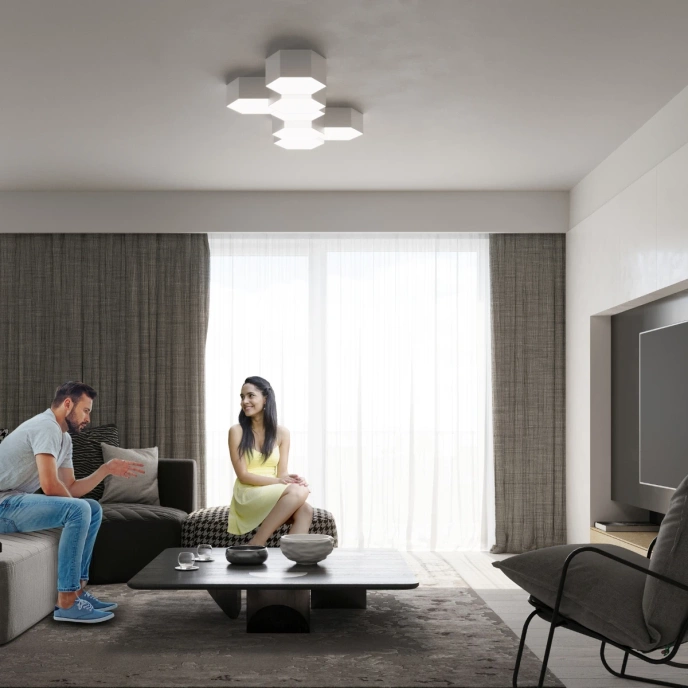 Plafond SUNDE 13 vit