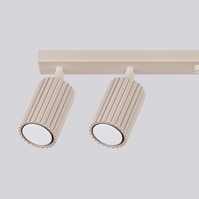 Taklampa KARBON 6L taupe