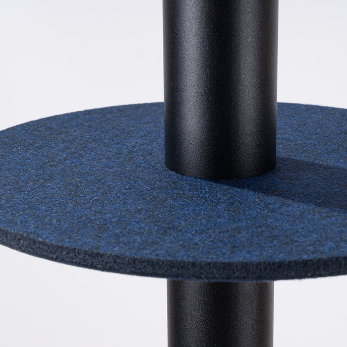 Taklampa PELTA 1 svart/marinblå