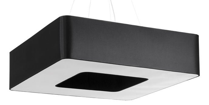 URANO 80 ljuskrona svart + 8x LED-lampa E27 4000K Cold 7,5W 650lm