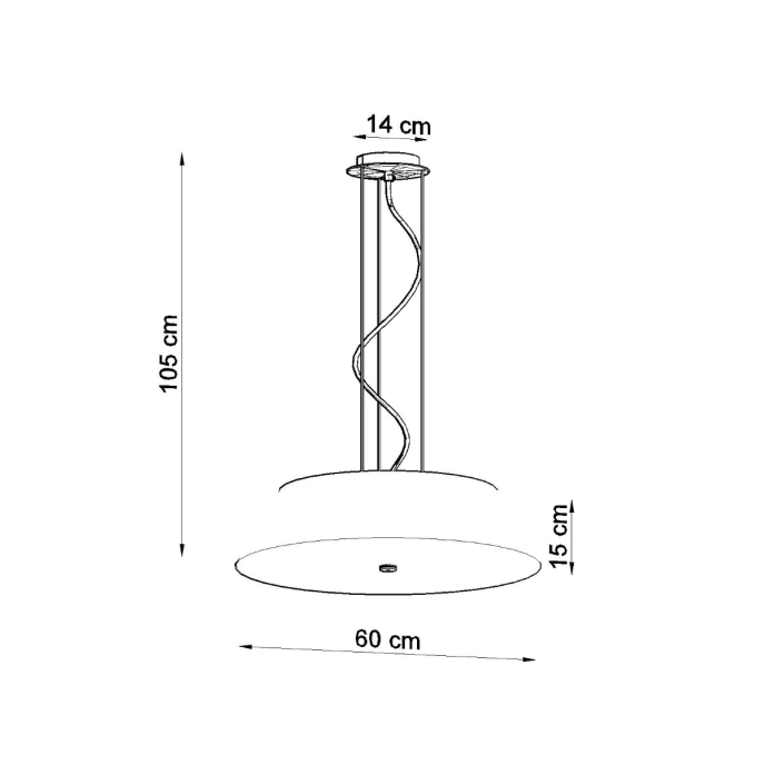 VEGA 60 ljuskrona vit