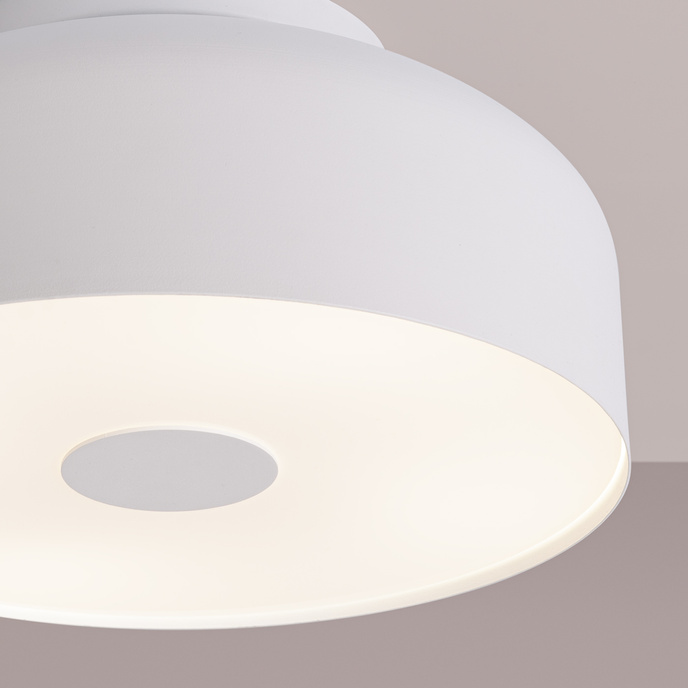 Plafond OMIQ vit + 4X LED-lampa E27 4000K kall 7,5W 690lm