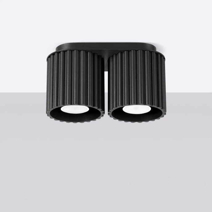 Taklampa AURA 2 svart GU10