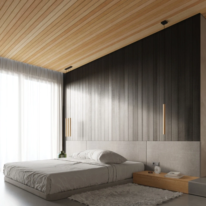 Taklampa PASTELO 5P trä